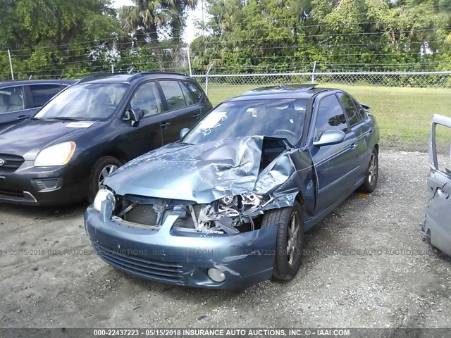 3N1BB51D21L122027 - 2001 NISSAN SENTRA SE BLUE photo 6