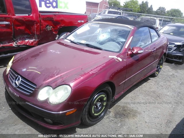 WDBTK76G74T031852 - 2004 MERCEDES-BENZ CLK 55 AMG RED photo 2