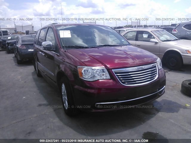 2C4RC1CG5CR307686 - 2012 CHRYSLER TOWN & COUNTRY TOURING L RED photo 1