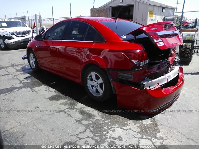 1G1PC5SB0E7405509 - 2014 CHEVROLET CRUZE LT RED photo 3