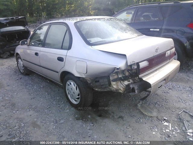 2T1BB02EXTC177919 - 1996 TOYOTA COROLLA DX BEIGE photo 3