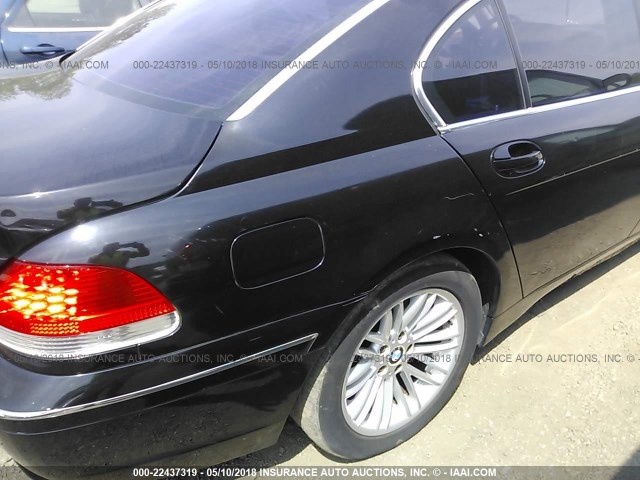 WBAGN63525DS60097 - 2005 BMW 745 LI BLACK photo 6