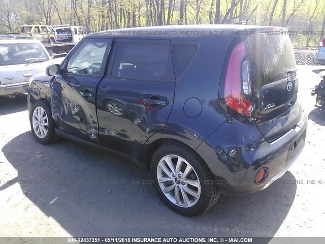 KNDJP3A55H7410677 - 2017 KIA SOUL + BLUE photo 3