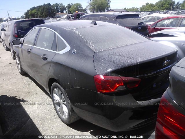2G1125S32E9128264 - 2014 CHEVROLET IMPALA LT BLACK photo 3