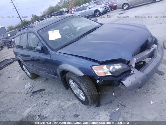 4S4BP62CX57337154 - 2005 SUBARU LEGACY OUTBACK 2.5I LIMITED BLUE photo 1