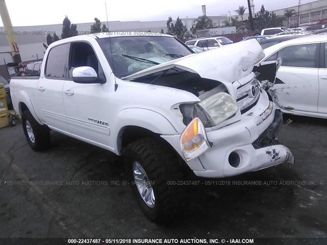 5TBET341X5S479025 - 2005 TOYOTA TUNDRA DOUBLE CAB SR5 WHITE photo 1