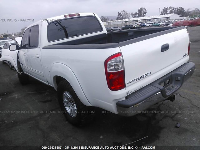 5TBET341X5S479025 - 2005 TOYOTA TUNDRA DOUBLE CAB SR5 WHITE photo 3