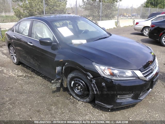 1HGCR2F53DA222924 - 2013 HONDA ACCORD SPORT BLACK photo 1