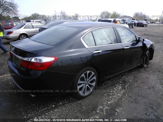 1HGCR2F53DA222924 - 2013 HONDA ACCORD SPORT BLACK photo 4