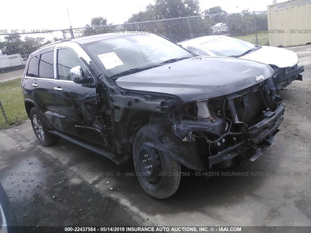 1C4RJEBGXEC393586 - 2014 JEEP GRAND CHEROKEE LIMITED BLACK photo 1