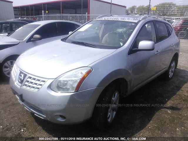 JN8AS58V18W409164 - 2008 NISSAN ROGUE S/SL SILVER photo 2