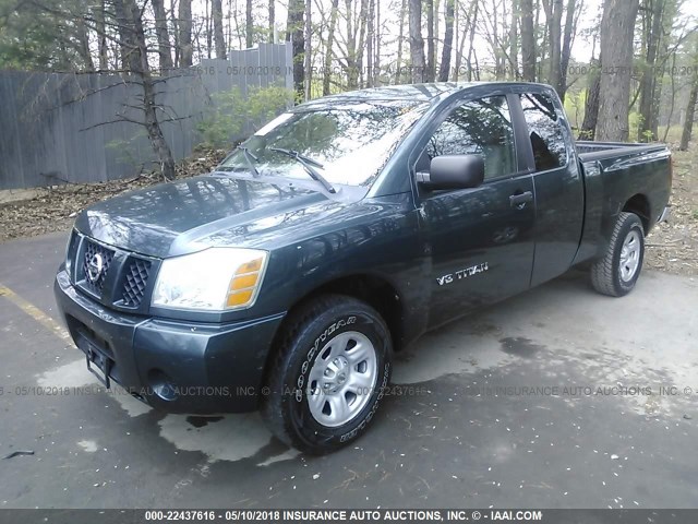 1N6AA06A45N514667 - 2005 NISSAN TITAN XE/SE/LE GREEN photo 2