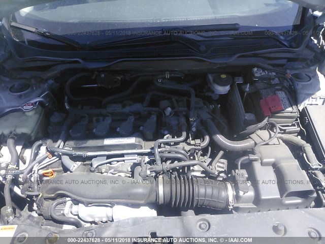 2HGFC1F70GH638722 - 2016 HONDA CIVIC EXL SILVER photo 10