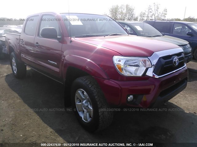 3TMLU4EN8FM196322 - 2015 TOYOTA TACOMA DOUBLE CAB/TRD PRO RED photo 1