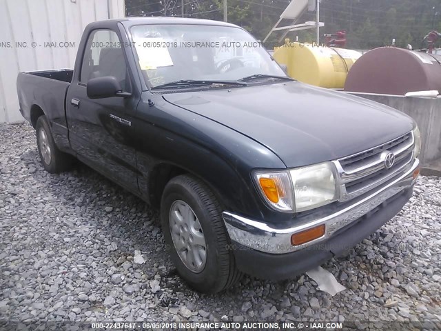 4TANL42N5VZ271762 - 1997 TOYOTA TACOMA GREEN photo 1