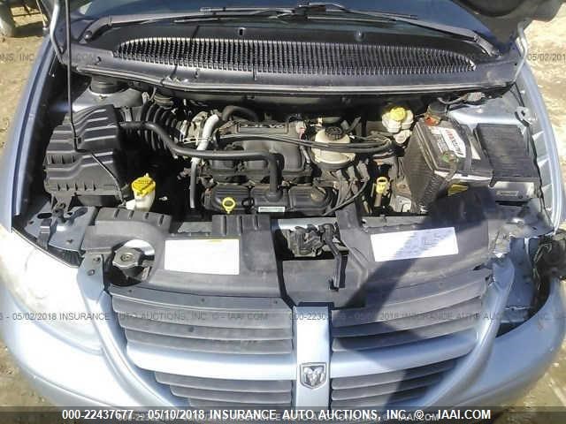 1D4GP24R96B510233 - 2006 DODGE GRAND CARAVAN SE BLUE photo 10