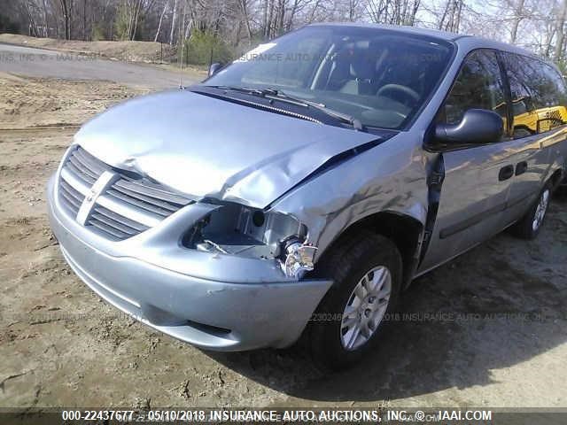 1D4GP24R96B510233 - 2006 DODGE GRAND CARAVAN SE BLUE photo 6