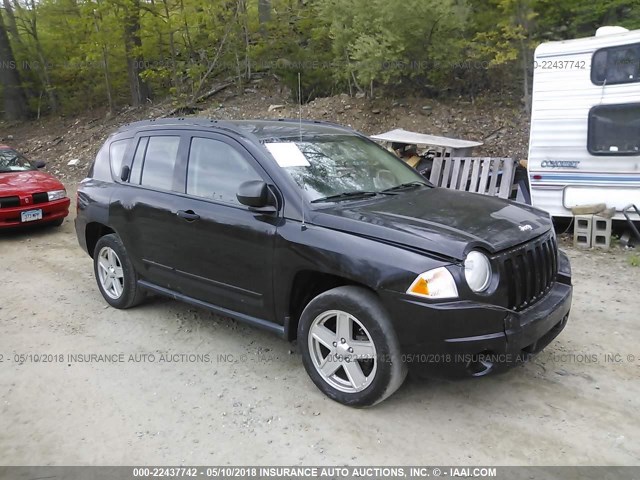 1J4NF4FB4AD580300 - 2010 JEEP COMPASS SPORT BLACK photo 1