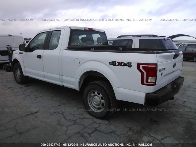 1FTFX1EF4FKE18597 - 2015 FORD F150 SUPER CAB WHITE photo 3