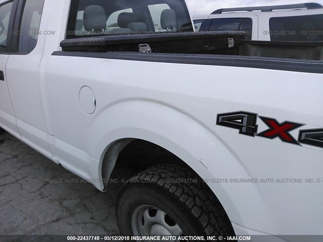 1FTFX1EF4FKE18597 - 2015 FORD F150 SUPER CAB WHITE photo 6