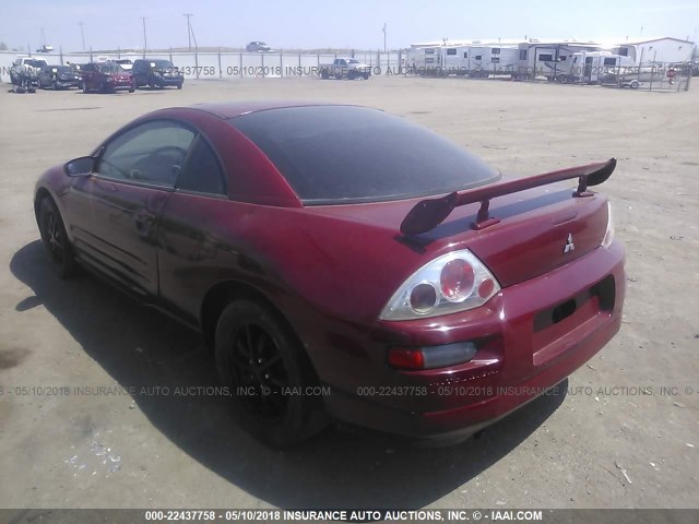 4A3AC44G53E046468 - 2003 MITSUBISHI ECLIPSE GS RED photo 3