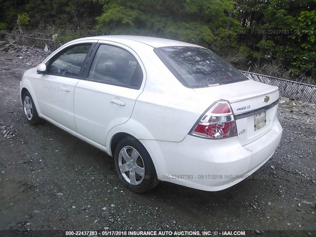 KL1TD5DE4BB135890 - 2011 CHEVROLET AVEO LS/LT WHITE photo 3