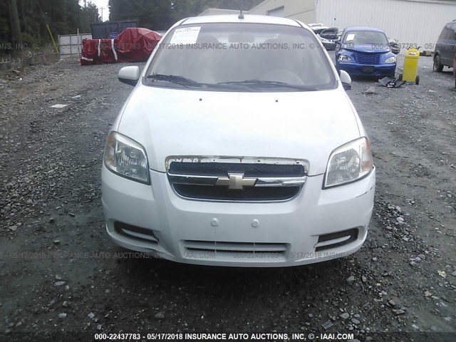 KL1TD5DE4BB135890 - 2011 CHEVROLET AVEO LS/LT 白色 照片 6