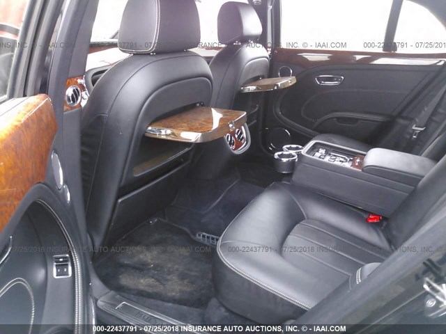 SCBBB7ZHXCC017060 - 2012 BENTLEY MULSANNE BLACK photo 8