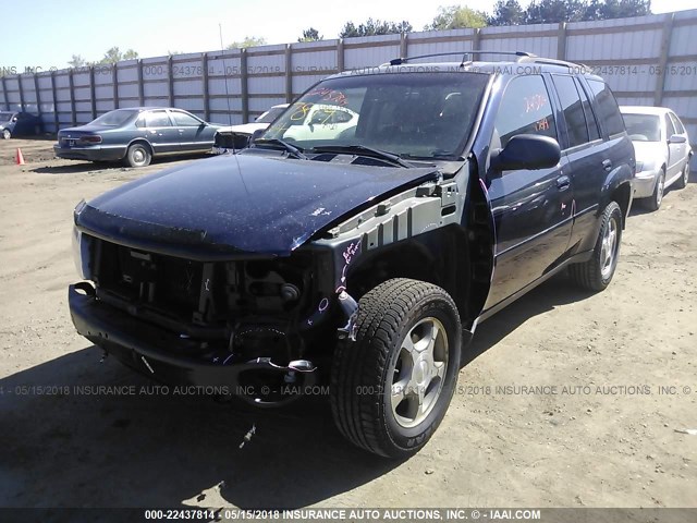 1GNDT33S592115435 - 2009 CHEVROLET TRAILBLAZER LT BLUE photo 2