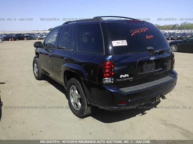 1GNDT33S592115435 - 2009 CHEVROLET TRAILBLAZER LT BLUE photo 3