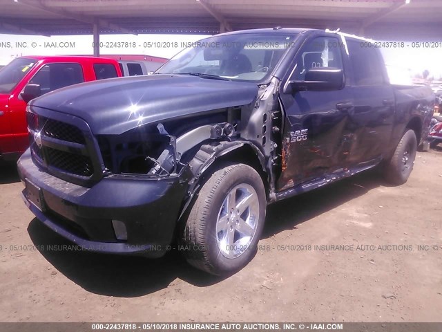 3C6RR7KT6GG154416 - 2016 RAM 1500 ST GRAY photo 2