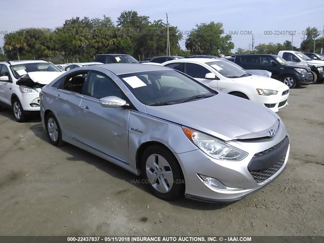 KMHEC4A46BA008067 - 2011 HYUNDAI SONATA HYBRID SILVER photo 1