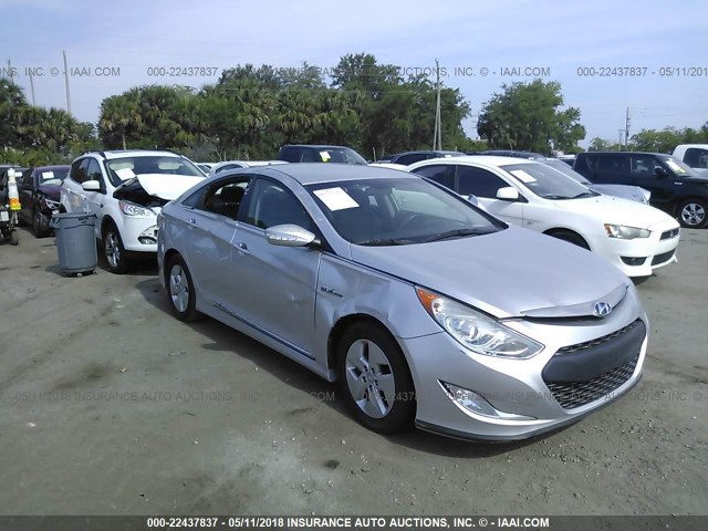 KMHEC4A46BA008067 - 2011 HYUNDAI SONATA HYBRID SILVER photo 6