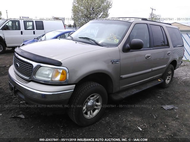 1FMPU16L22LA44010 - 2002 FORD EXPEDITION XLT 棕色 照片 2