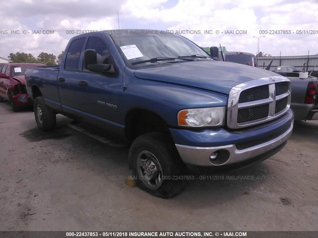 3D7KU28C73G710235 - 2003 DODGE RAM 2500 ST/SLT BLUE photo 1