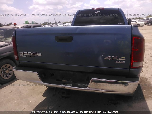 3D7KU28C73G710235 - 2003 DODGE RAM 2500 ST/SLT BLUE photo 6