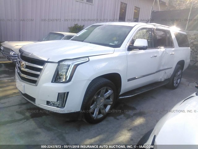 1GYS4HKJXGR367795 - 2016 CADILLAC ESCALADE ESV LUXURY WHITE photo 2