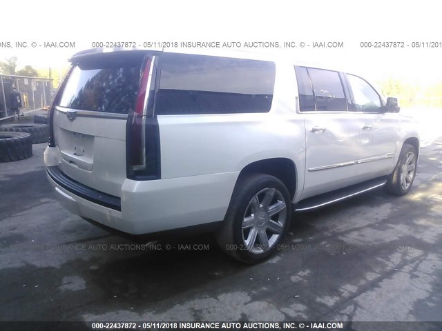 1GYS4HKJXGR367795 - 2016 CADILLAC ESCALADE ESV LUXURY WHITE photo 4