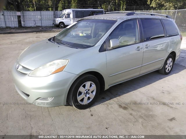 5TDZA22C66S455884 - 2006 TOYOTA SIENNA XLE/XLE LIMITED GREEN photo 2