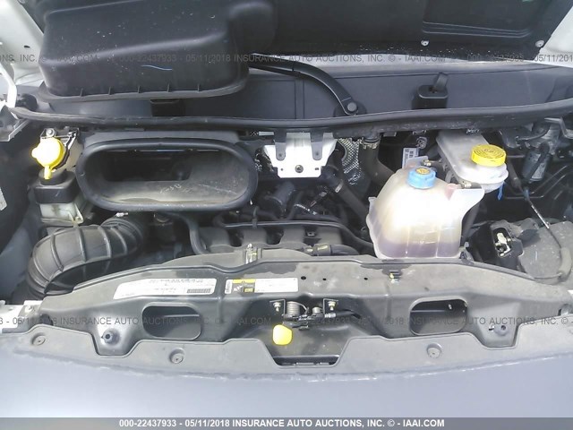 3C6TRVDG7HE548496 - 2017 RAM PROMASTER 2500 2500 HIGH WHITE photo 10