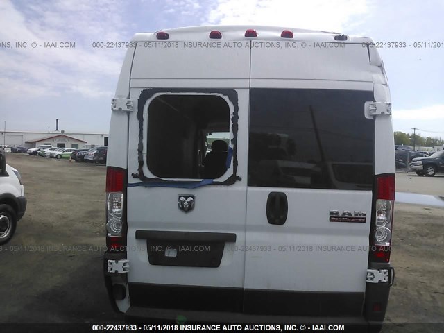 3C6TRVDG7HE548496 - 2017 RAM PROMASTER 2500 2500 HIGH WHITE photo 6