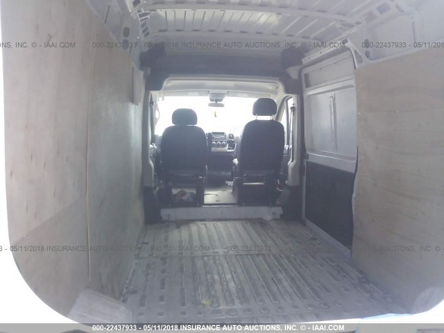 3C6TRVDG7HE548496 - 2017 RAM PROMASTER 2500 2500 HIGH WHITE photo 8