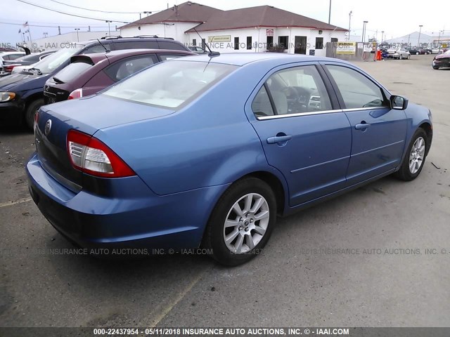 3MEHM07Z99R635399 - 2009 MERCURY MILAN BLUE photo 4