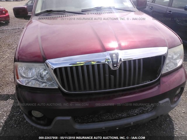 5LMFU28R74LJ01532 - 2004 LINCOLN NAVIGATOR RED photo 6