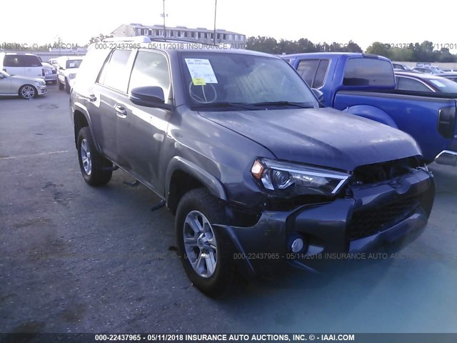 JTEBU5JR4G5324875 - 2016 TOYOTA 4RUNNER SR5 PREM/LTDL/TRAIL/TRD ნაცრისფერი ფოტო 1