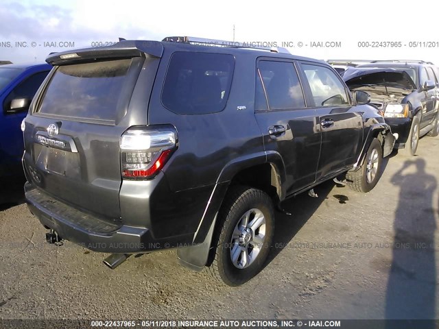 JTEBU5JR4G5324875 - 2016 TOYOTA 4RUNNER SR5 PREM/LTDL/TRAIL/TRD GRAY photo 4