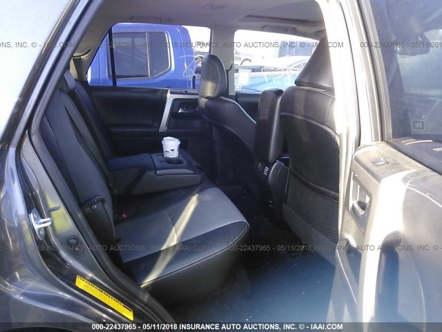 JTEBU5JR4G5324875 - 2016 TOYOTA 4RUNNER SR5 PREM/LTDL/TRAIL/TRD ნაცრისფერი ფოტო 8