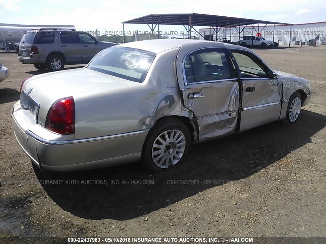 1LNHM81W74Y649709 - 2004 LINCOLN TOWN CAR EXECUTIVE/SIGNATURE TAN photo 4