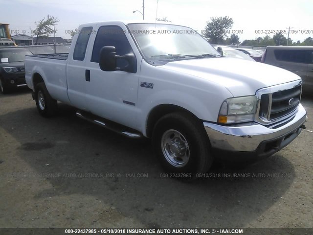 1FTNX20P34EB25044 - 2004 FORD F250 SUPER DUTY WHITE photo 1