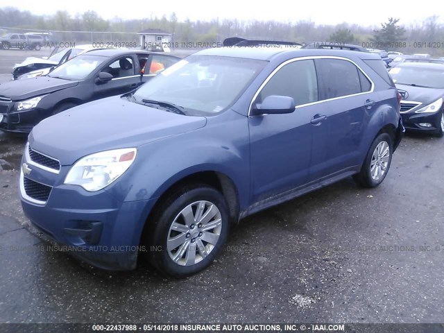 2CNFLDE53B6231316 - 2011 CHEVROLET EQUINOX LT BLUE photo 2